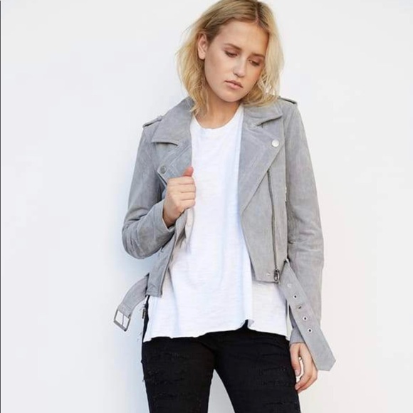 blank nyc gray suede jacket
